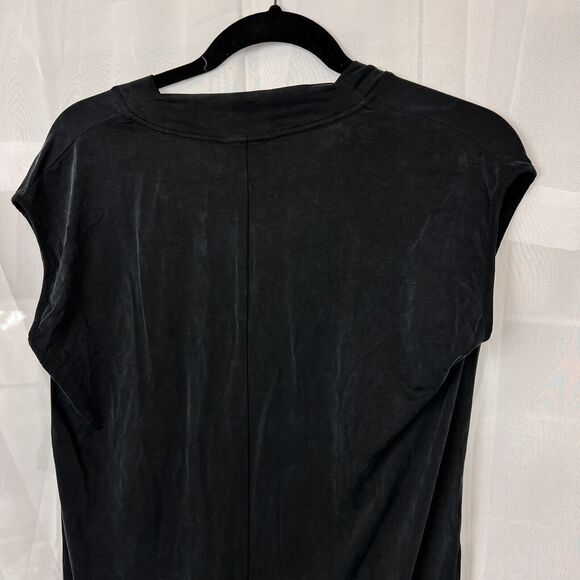 Anthropologie Dolan Shift Dress XS Left Coast Black tunic lagenlook pocket v nec - Picture 10 of 10